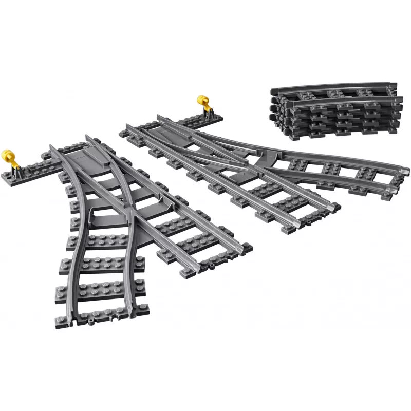 Rakennussarja LEGO City 60238 – raiteenvaihde ja tarvikkeet leikkisarjoihin