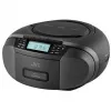 Radio-soitin JVC RC-E444B musta CD-soittimella ja FM-virittimellä