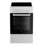 Beko FSS57000GW liesi erillinen liesi sähkö keraaminen keittotaso musta, valkoinen