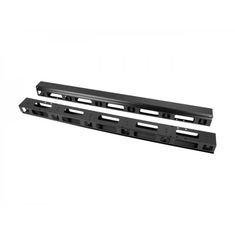LANBERG AK-1212-B pystysuuntainen kaapelinhallinta 22U musta, 2 kpl:n pakkaus