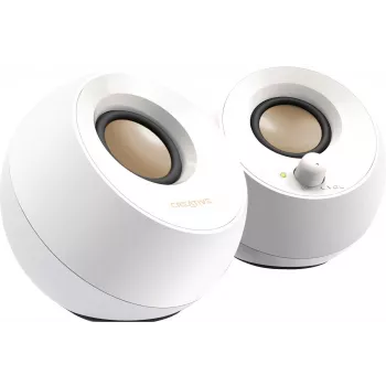 Creative Pebble 2.0 pöytäkaiuttimet stereo, valkoinen