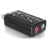 DeLOCK USB-äänisovitin 7.1 - äänikortti - stereo - USB (61645)