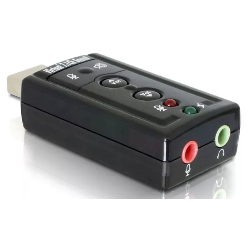 DeLOCK USB-äänisovitin 7.1 - äänikortti - stereo - USB (61645)