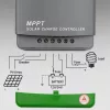 Qoltec, aurinko-MPPT-lataussäädin lämpötila-anturilla 20A 12V/24V LCD-näyttö 2 X USB