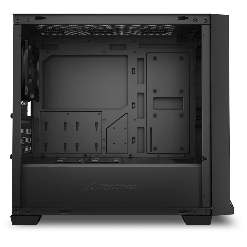 PC-kotelo Sharkoon J1000 ARGB mATX — Mid-Tower Micro-ATX-kotelo ARGB-valaistuksella