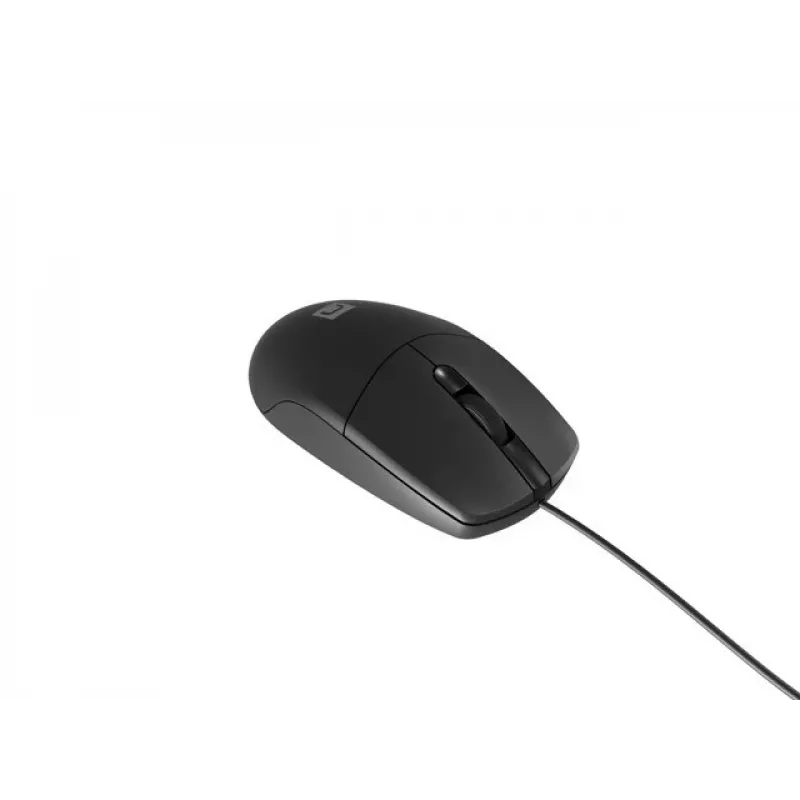 Langallinen toimistohiiri NATEC Ruff Plus USB Type-A, oikeakätinen, 1200 DPI, 3 painiketta, musta