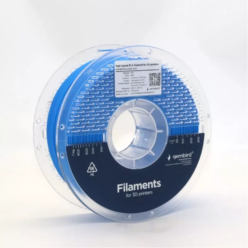 3D-tulostusfilamentti Gembird PLA 1,75 mm sininen 1 kg kela