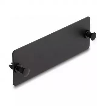 DeLOCK kuitusokkokansi musta 109 mm metalli