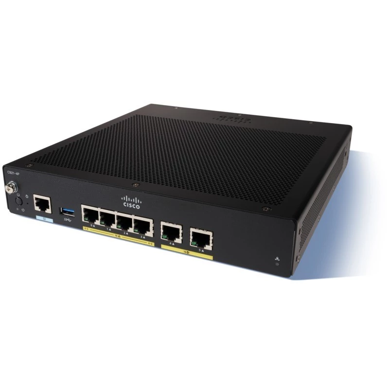 Langallinen reititin Cisco C927-4P Gigabit Ethernet musta