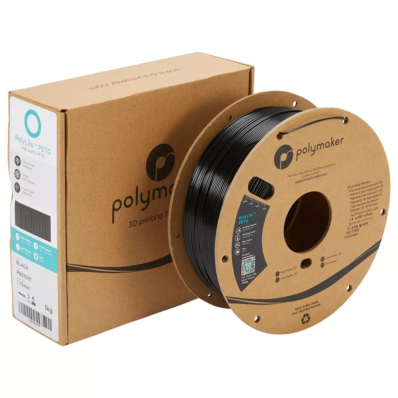 PETG 1,75mm musta 1kg