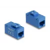 Delock 90642 Keystone-moduuli RJ45-naaras - RJ45-naaras, Cat.6A UTP, sininen