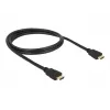 HDMI-kaapeli DeLOCK 84752 1m Type-A uros-uros musta