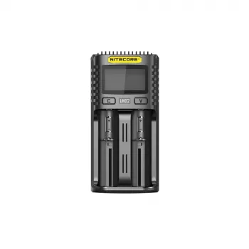 Nitecore UMS2 akkulaturi kotitalousparistoille DC litiumioni nikkelikadmium