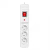 Jatkojohto ARMAC MULTI M3 PROTECTING POWER STRIP, 3 pistorasiaa, 3 m kaapeli, harmaa