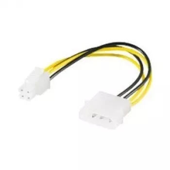 Wentronic Goobay sisäinen PC-virtakaapeli, 0,16 m - 5,25-liitin > P4-liitin (51362)