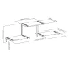 Modulaarinen 3-vaiheinen hylly Maclean, max. 30 kg, MC-974