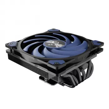 Akasa ALUCIA H6LS M2 CPU-jäähdytin - 120 mm musta sininen (AK-CC4030HP01)