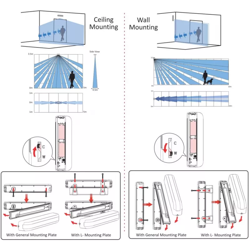 HIKVISION DS-PDC10AM-EG2-WE Ax Pro langaton ulko-PIR-ilmaisin. (DS-PDC10AM-EG2-WE)