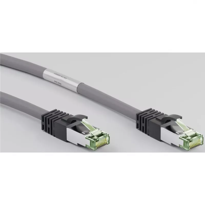 Goobay CAT 8.1 -patchkaapeli, S/FTP (PiMF), harmaa, 0,5 m - LSZH halogeeniton, kupari AWG 24 (55135)