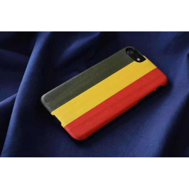 Puhelinkotelo Man and Wood iPhone 7/8 — Reggae musta
