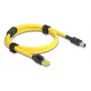 Verkkokaapeli DeLOCK 81250 musta keltainen 1 m Cat6