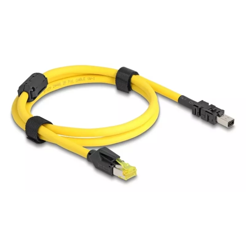 Verkkokaapeli DeLOCK 81250 musta keltainen 1 m Cat6