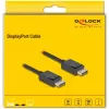 DeLOCK 81174 -DisplayPort-kaapeli 1 m musta DisplayPort–DisplayPort