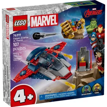 Rakennussarja LEGO Marvel Super Heroes Captain America Thanos 76319 — 107 osaa, 2 minihahmoa, ikä 4+