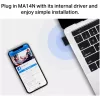 Mercusys MA14N AX3000 Nano Wi-Fi USB -sovitin, jopa 287 Mbps