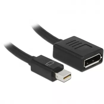DisplayPort-kaapeli DeLOCK 65554 Mini DisplayPort 0,21 m musta