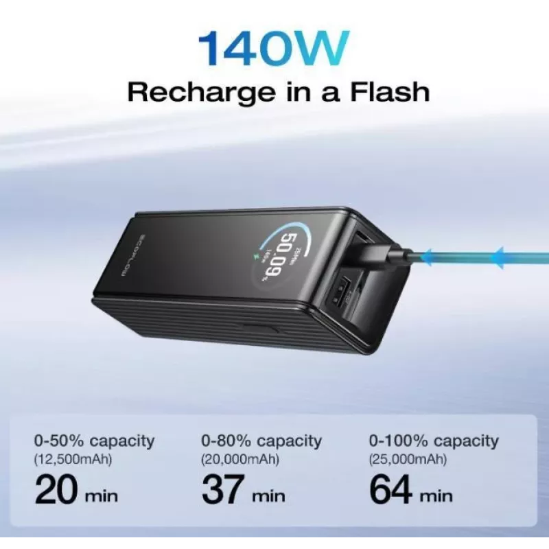Varavirtalähde ECOFLOW RAPID 25K ilman integroitua kaapelia