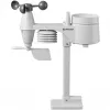 Bresser 7002580 Weather Center 5-in-1 Wi-Fi digitaalinen sääasema ammattilaisanturilla, 5,7″ näyttö, verkkovirta, musta