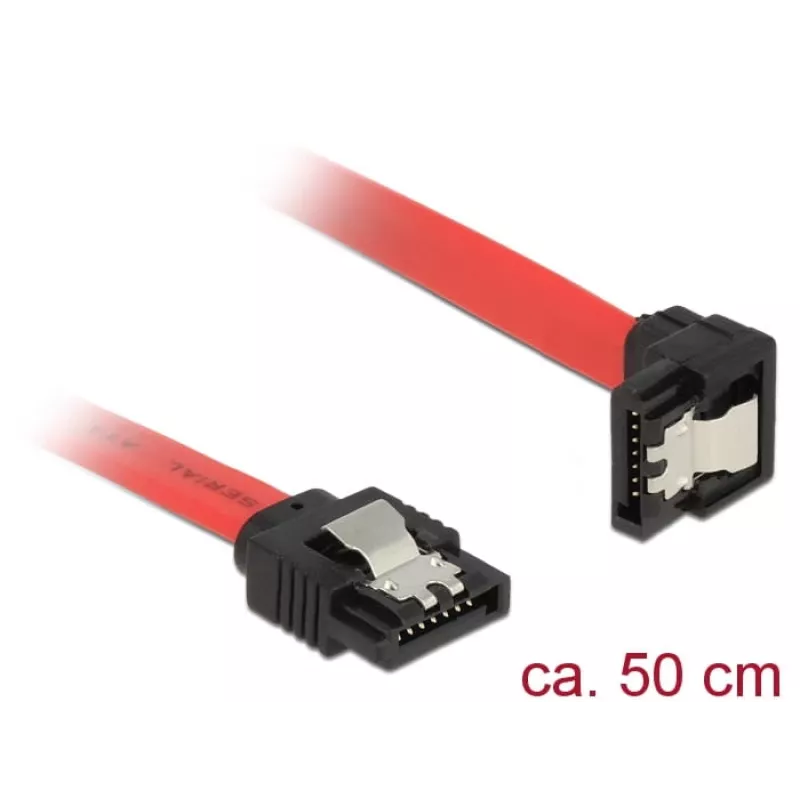 SATA-kaapeli DeLOCK 83979 0,5 m SATA 7-napainen musta punainen