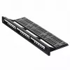 Patch-paneeli 1U LANBERG PPKS-1124-B, 24 porttia, 1U, ABS, musta, 482,6×44,5×154 mm