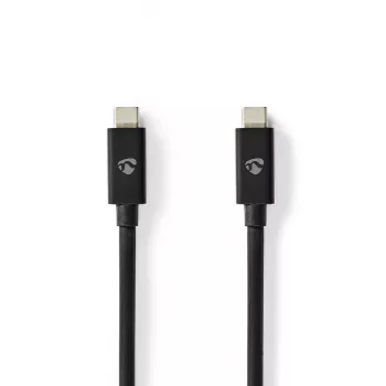Nedis 2 m USB-C-kaapeli 4.0 Gen2x2, 240W, 20 Gbps (CCGB66020BK20)