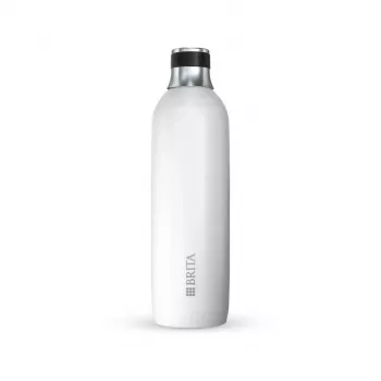 Hiilihapotusvesipullo BRITA 1046735 — ruostumaton teräs, 1 L, 93 mm Ø, 305 mm korkeus