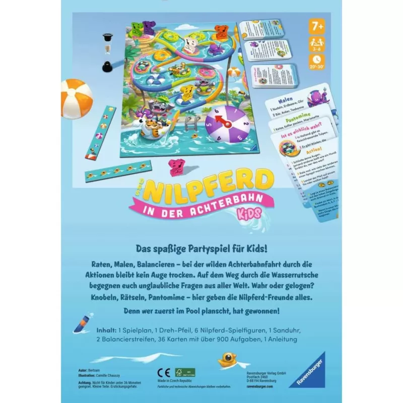 Virtahepo vuoristoradassa Kids, juhlapeli
