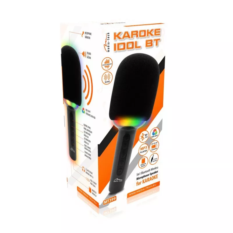 Karaoke-mikrofoni Bluetooth-kaiuttimella KARAOKE IDOL BT MT399