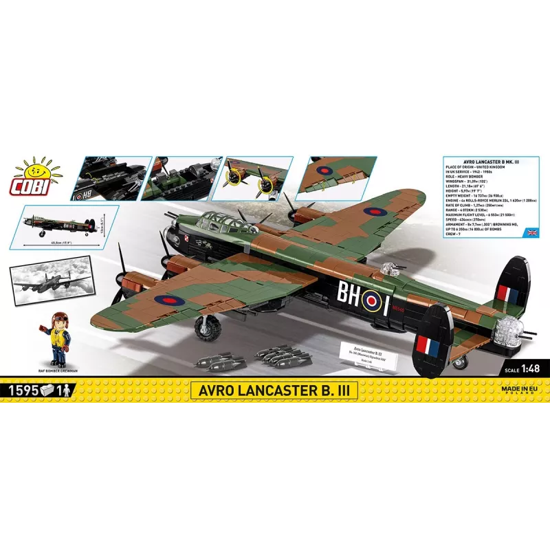 Blocks Avro Lancaster B.III 1595 rakennuspalikkaa