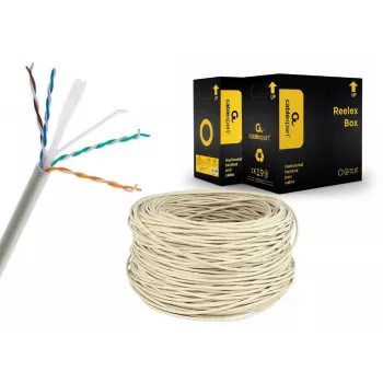 Verkkokaapeli Gembird UPC-6004SE-SOL Cat6 RJ-45 rullassa, 100 m, harmaa