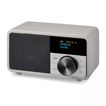 Pöytäradio Sangean DDR-7 Glacier Silver digitaalisella virittimellä ja Bluetoothilla