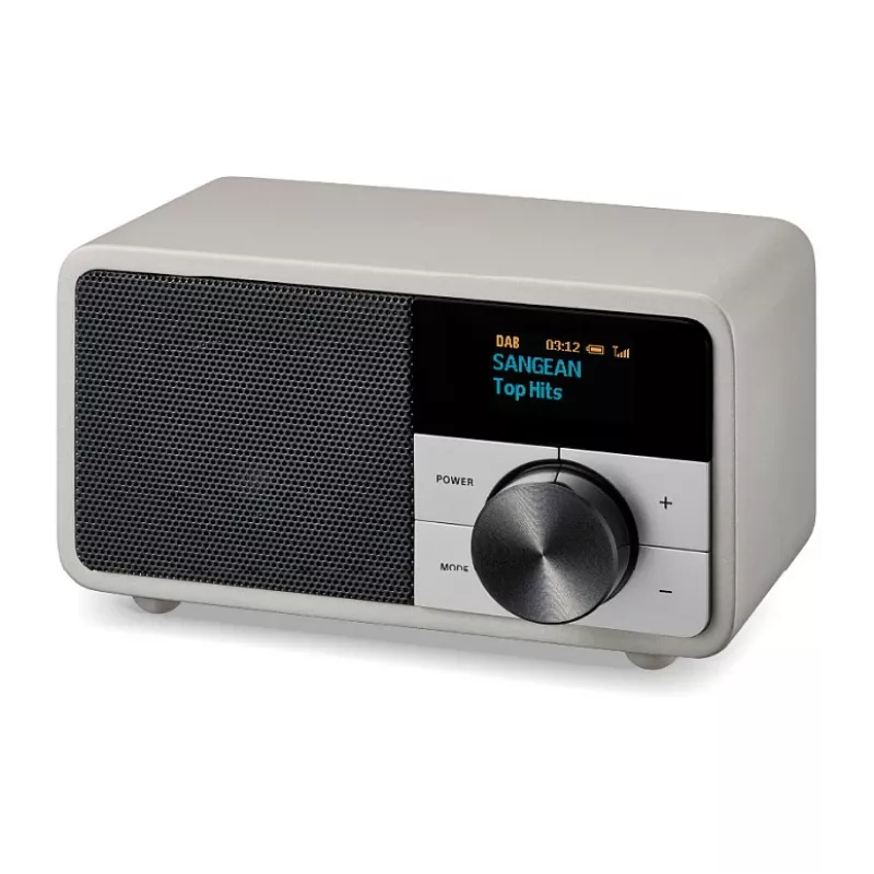 Pöytäradio Sangean DDR-7 Glacier Silver digitaalisella virittimellä ja Bluetoothilla