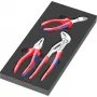 9780 vaahtomuovisisusta KNIPEX pihtisarja 1, 3-osainen musta/harmaa, Tool Rebel -työpöytävaunuun