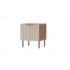 Yöpöytä Cama Meble ALMERA 50x42x44 cm, 2 kpl, pähkinä/cashmere, MDF ja lastulevy