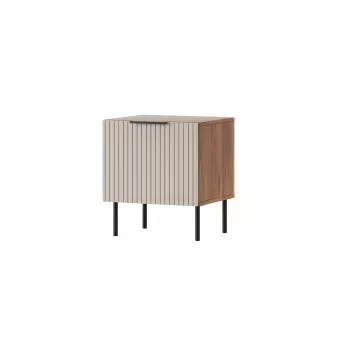 Yöpöytä Cama Meble ALMERA 50x42x44 cm, 2 kpl, pähkinä/cashmere, MDF ja lastulevy