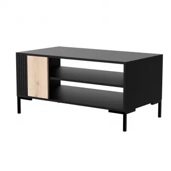 Cama MERCI sohva-/pihapöytä 100 x 55 x 49 cm musta/tammi artisan