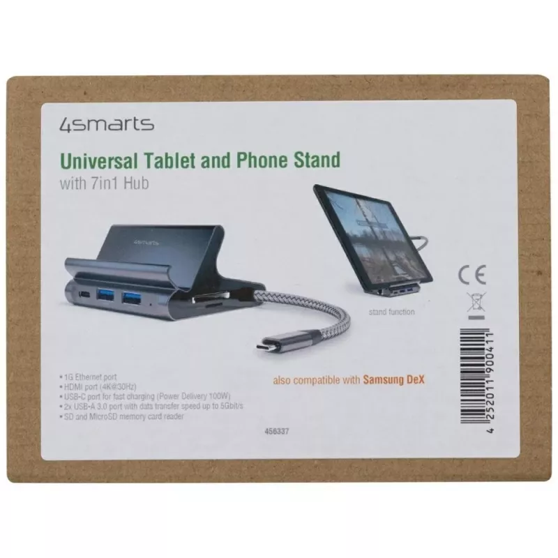 Pidike tabletille/älypuhelimelle 7in1 Dex HDMI/RJ45