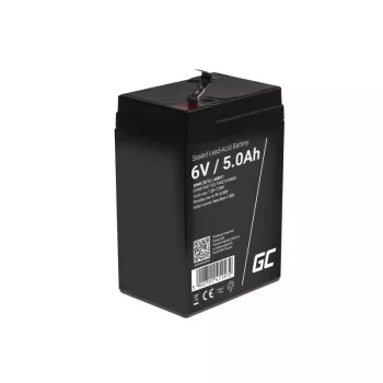 UPS-akku Green Cell AGM11 6 V 5 Ah lyijy-villa (VRLA) yksittäisakku, 70×100×47 mm, 780 g