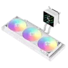 Gamemax CPU-nestekühler | GLACIER 360 LCD WH | Intel, AMD