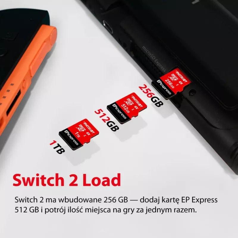 Patriot microSDXC-kortti 1 TB Express 800/600 MB/s PEF1TEPEXMCX